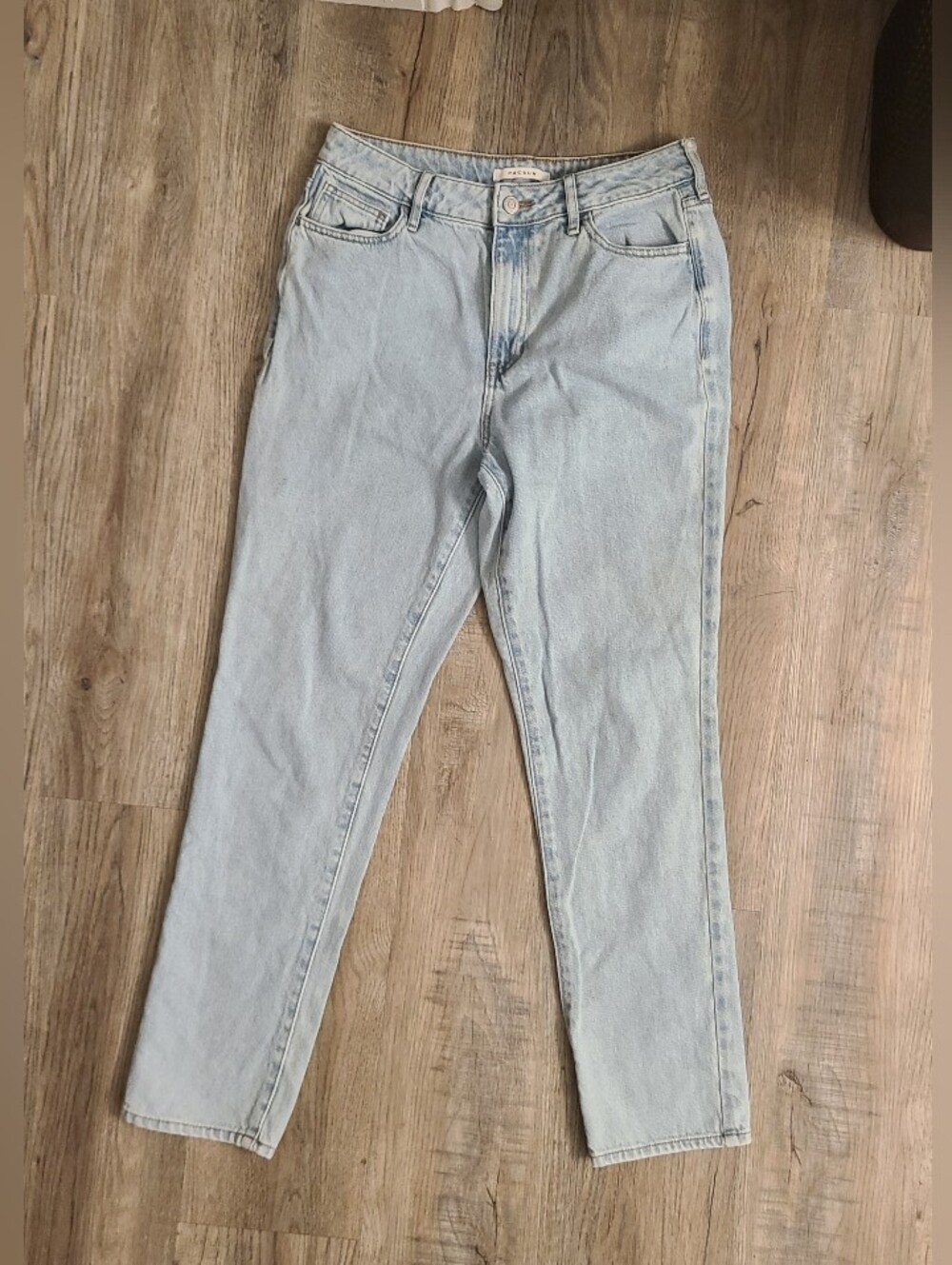 Pac Sun Mom Jeans Classic High-Rise Women's Straight Leg Cropped Jeans, 28 - Picture 2 of 11
